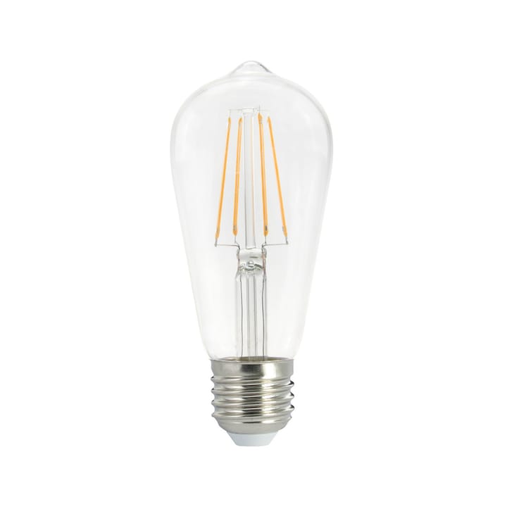 Airam Filament LED Edison valonlähde, Kirkas himmennettävä 4-filamentti e27-5w Airam