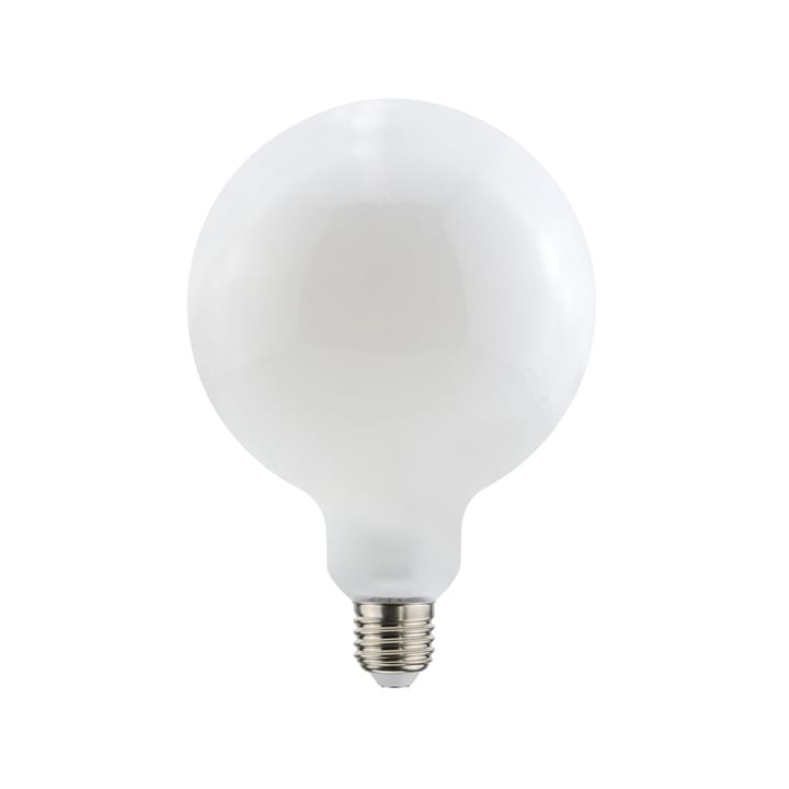 Airam Filament LED- glob 125mm valonlähde, opal, himmennettävä e27, 9w Airam
