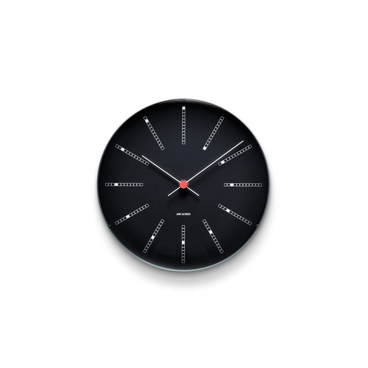 AJ Bankers seinäkello musta, Ø 21 cm Arne Jacobsen Clocks