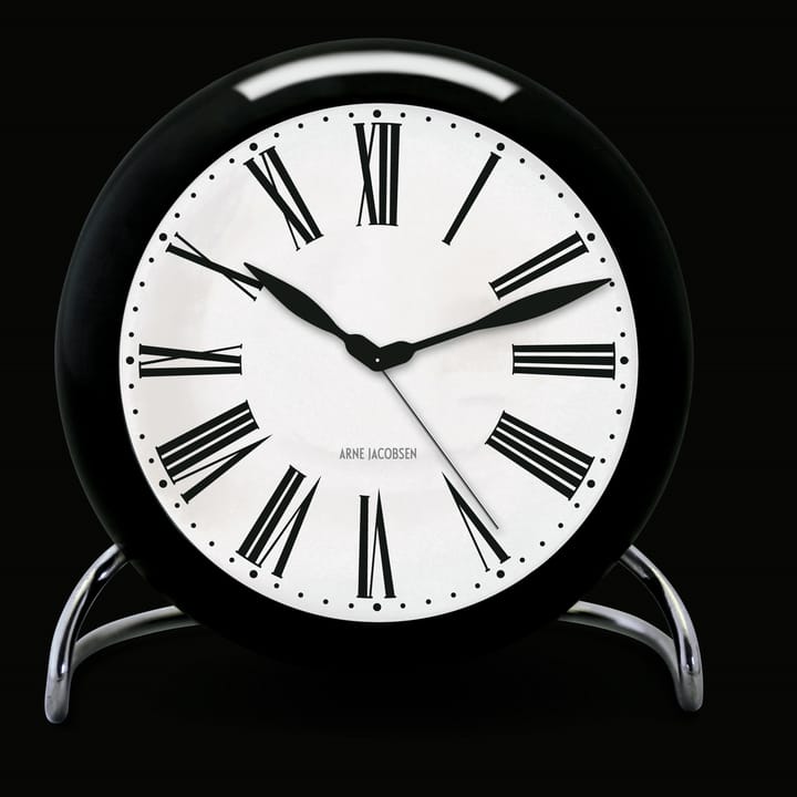 AJ Roman pöytäkello, musta Arne Jacobsen Clocks