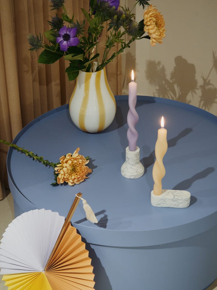 Twist twisted candles kierretty kynttilä 23 cm 2-pakkaus, Orchid light purple Broste Copenhagen
