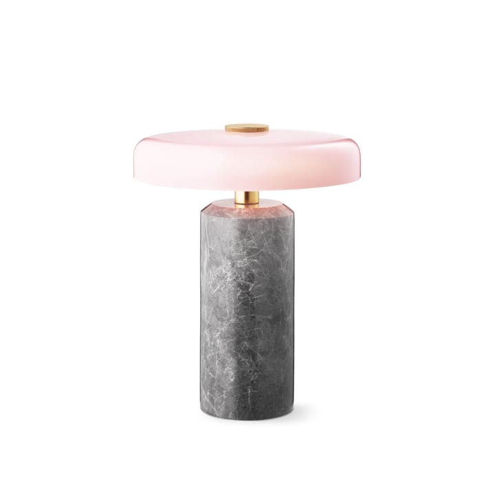 Trip pöytävalaisin Ø17x21 cm marmori - Hopeanpunainen - Design By Us