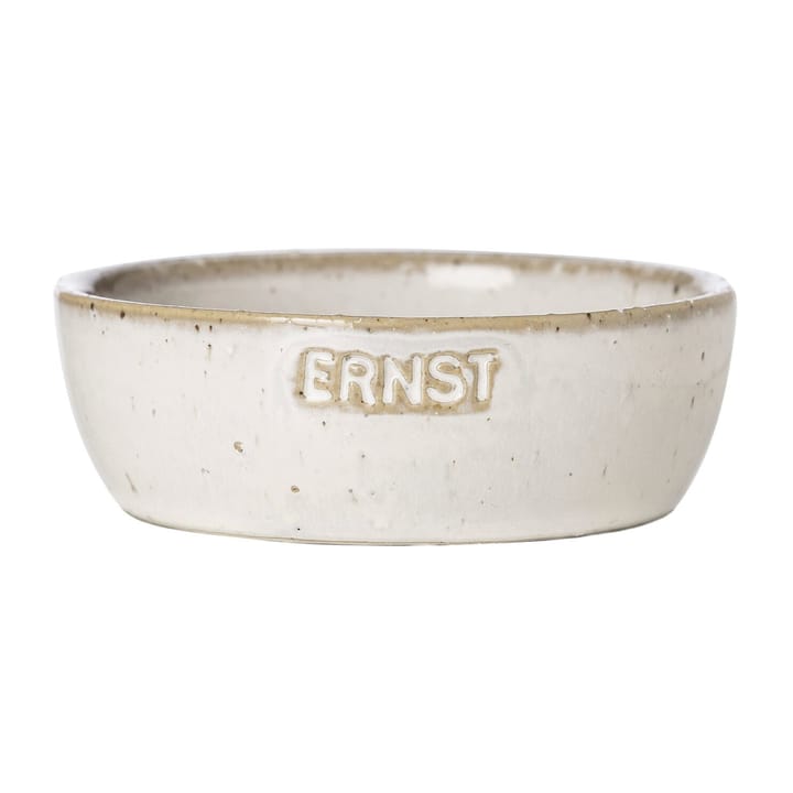 Ernst kulho logolla luonnonvalkoinen, Ø 9 cm logolla ERNST