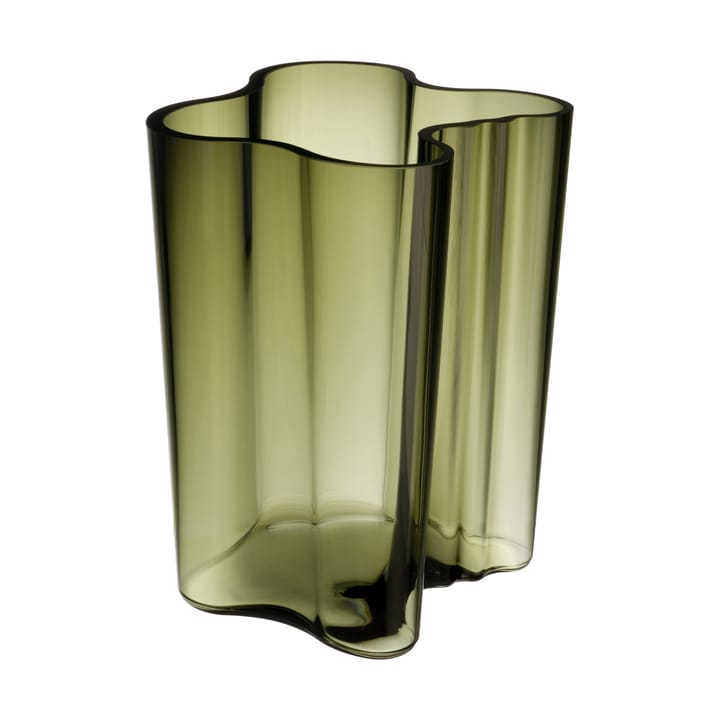 Alvar Aalto vase moss green, 181 mm Iittala