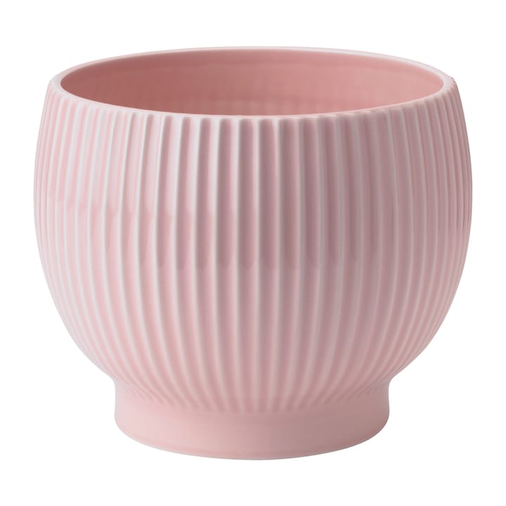 Knabstrup ruukku uritettu �Ø14,5 cm, Vaaleanpunainen Knabstrup Keramik