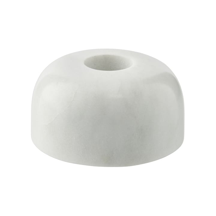 Marmilla kynttilänjalka Ø7,5 cm - White marble - Lene Bjerre