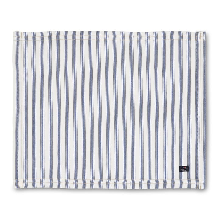Icons Herringbone Striped -pöytätabletti 40 x 50 cm, Blue-white Lexington