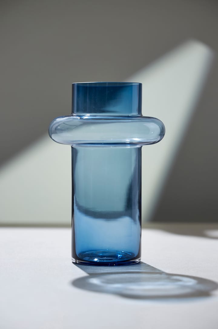 Tube maljakko lasi 40 cm, Sininen Lyngby Glas