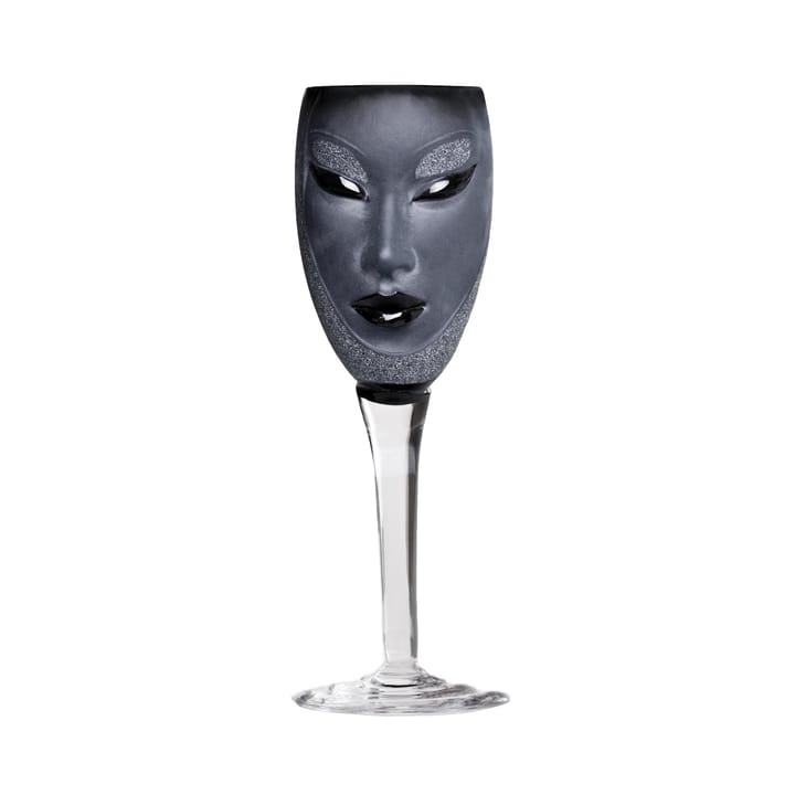 Electra viinilasi, musta Målerås Glasbruk