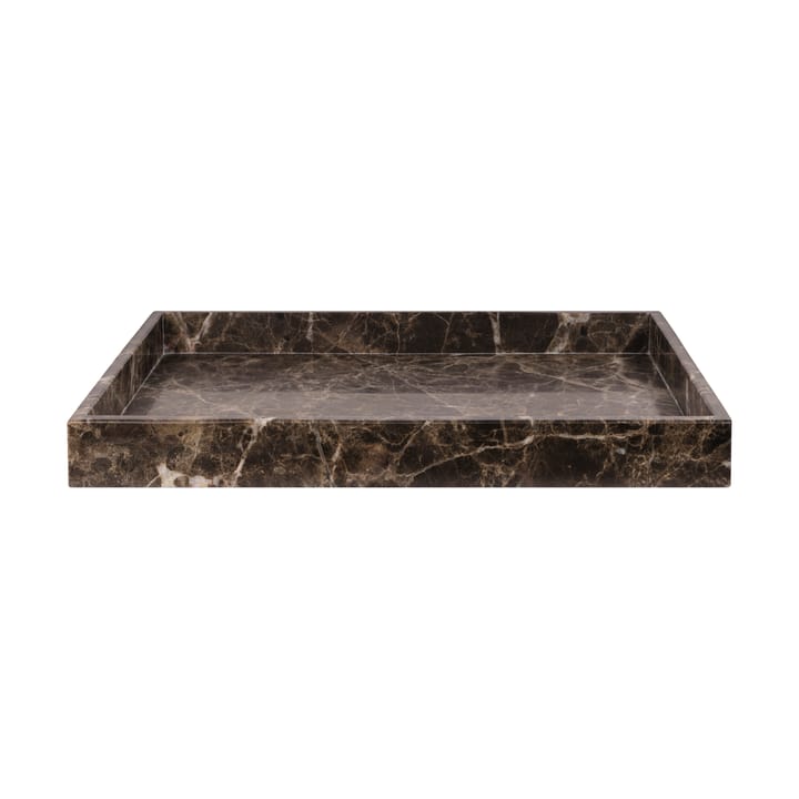 Marble koristetarjotin large 30x40 cm, Brown Mette Ditmer