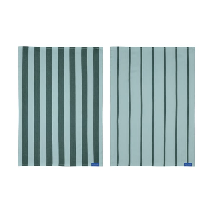 Stripes keittiöpyyhe 50x70 cm 2 kpl, Mint Mette Ditmer