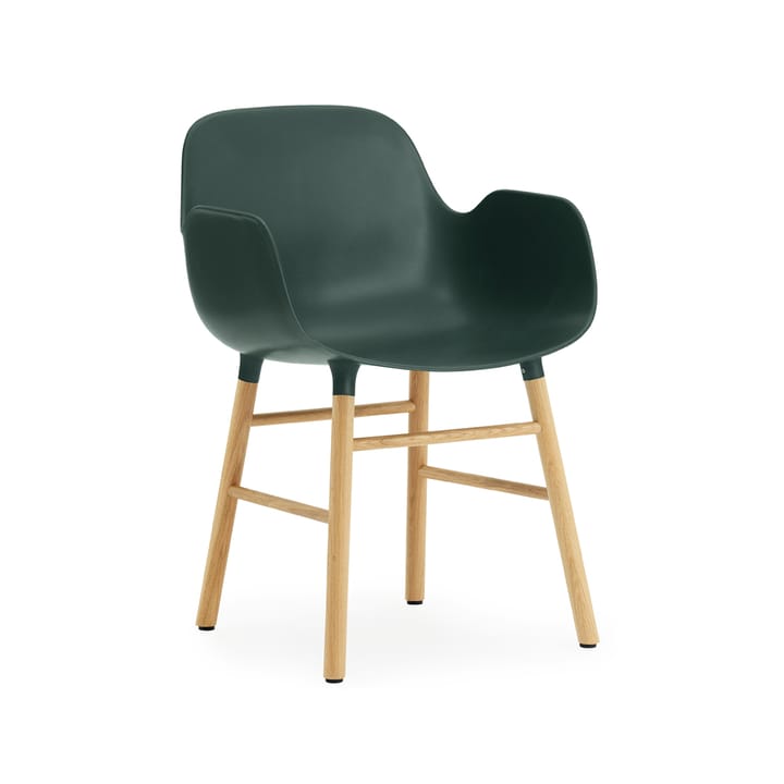 Form käsinojallinen tuoli, Green, tammijalat Normann Copenhagen