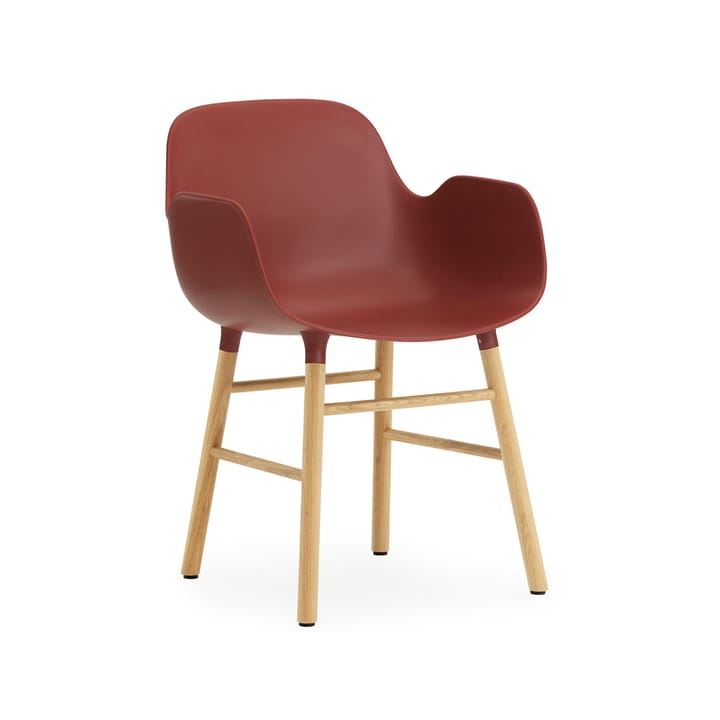 Form käsinojallinen tuoli, Red, tammijalat Normann Copenhagen