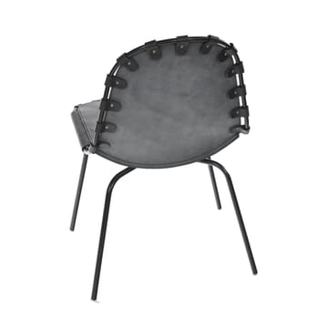 Stretch tuoli - nahka luonnonvärinen, musta jalusta - OX Denmarq