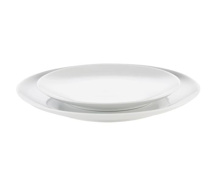 Cecil lautanen litteä valkoinen, Ø28 cm Pillivuyt