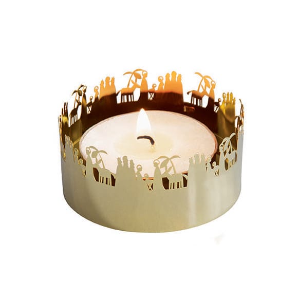 Kaiverrettu kynttilänjalka kulta, Seimi Pluto Design