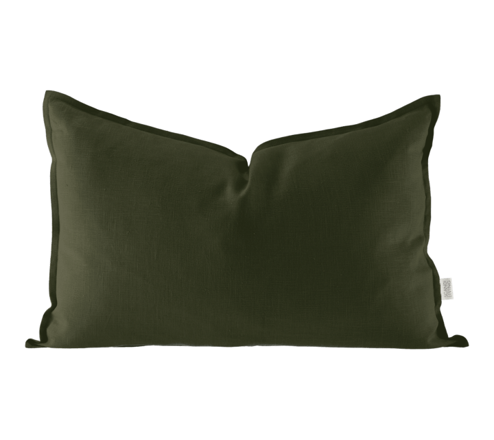 Calm tyynynpäällinen pellava 40 x 60 cm, Forest Green Scandi Living