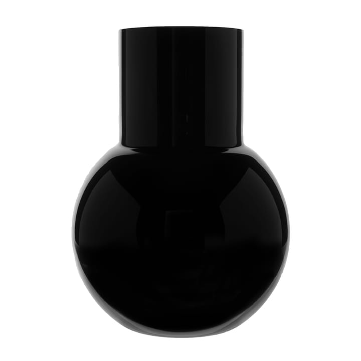 Pallo maljakko, Musta 20 cm Skrufs Glasbruk