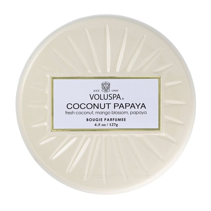 Vermeil Mini Tin tuoksukynttilä 25 tuntia, Coconut Papaya Voluspa