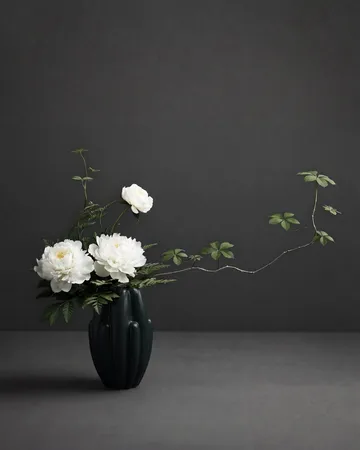 Bloom slim maljakko mini 34x19,5 cm - tummanvihreä - 101 Copenhagen