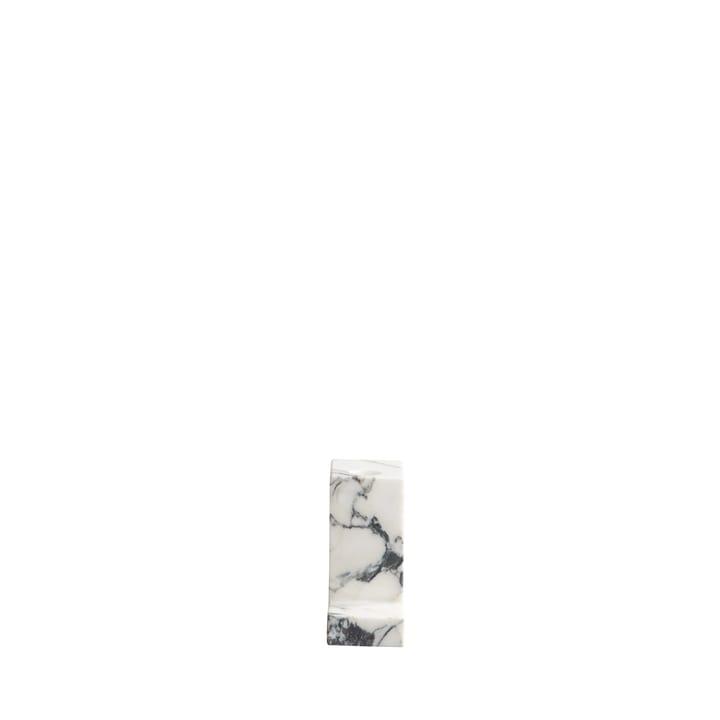 Brick korkea kynttilänjalka 10,5 x 12,5 cm, Calacatta 101 Copenhagen