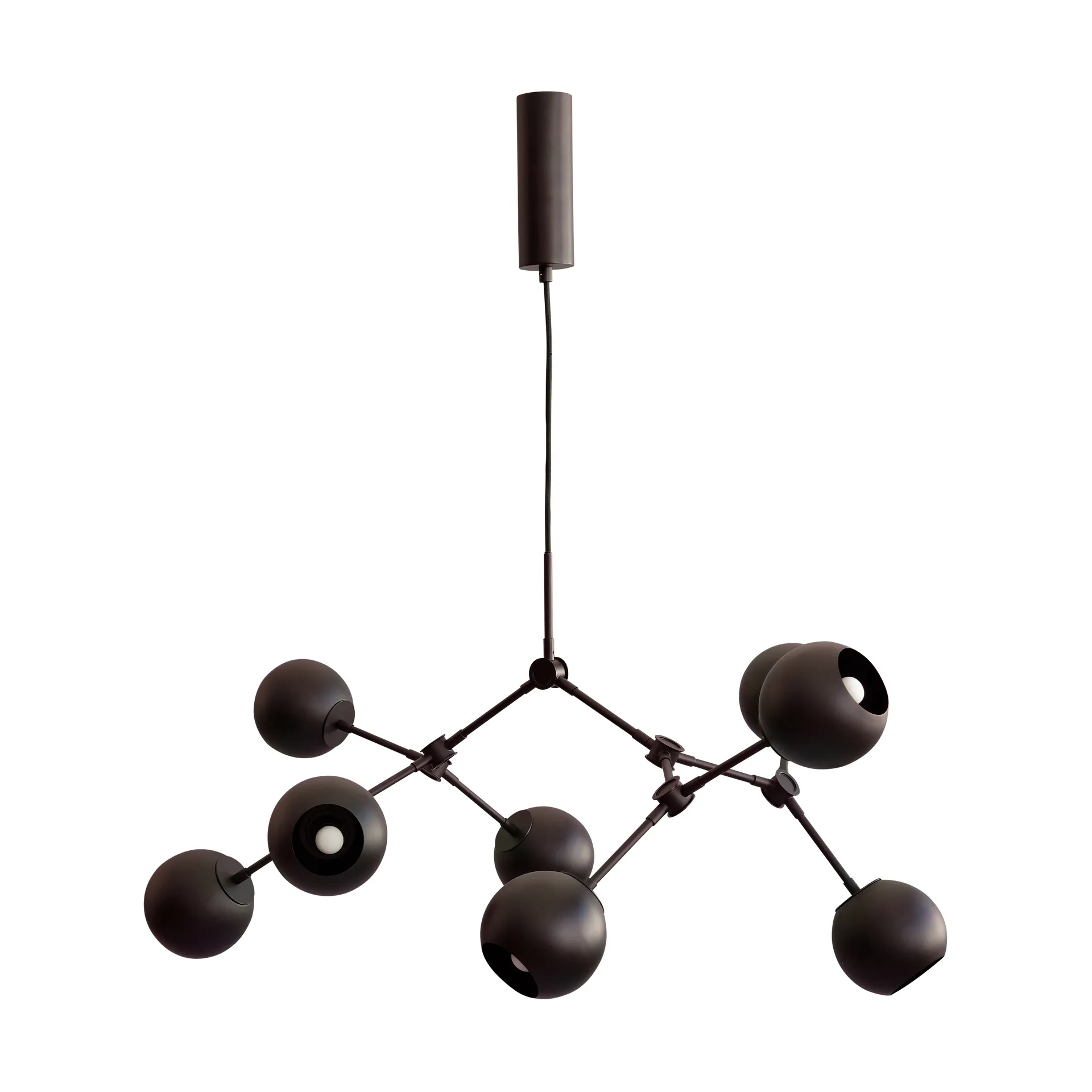 Drop Chandelier Globe kattokruunu mini, Burned black 101 Copenhagen