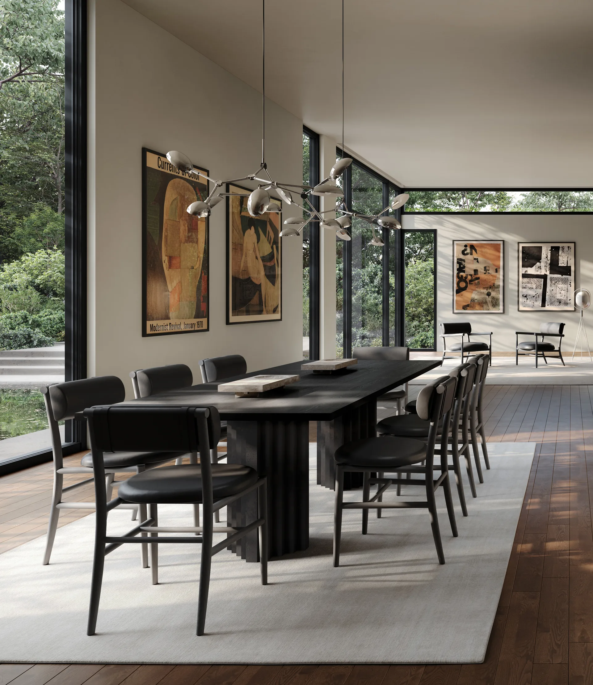 Drop Chandelier -kattokruunu mini, Krom 101 Copenhagen