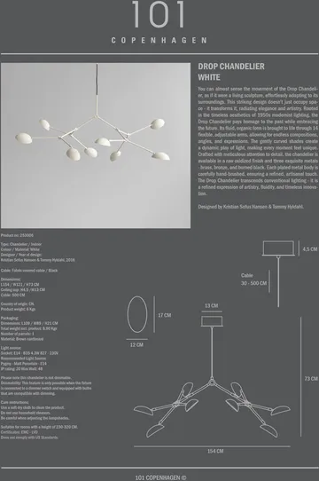 Drop Chandelier -kattokruunu - Valkoinen - 101 Copenhagen