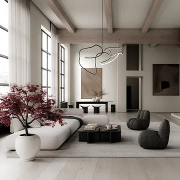 Ghost Chandelier big kattolamppu - Burned black - 101 Copenhagen