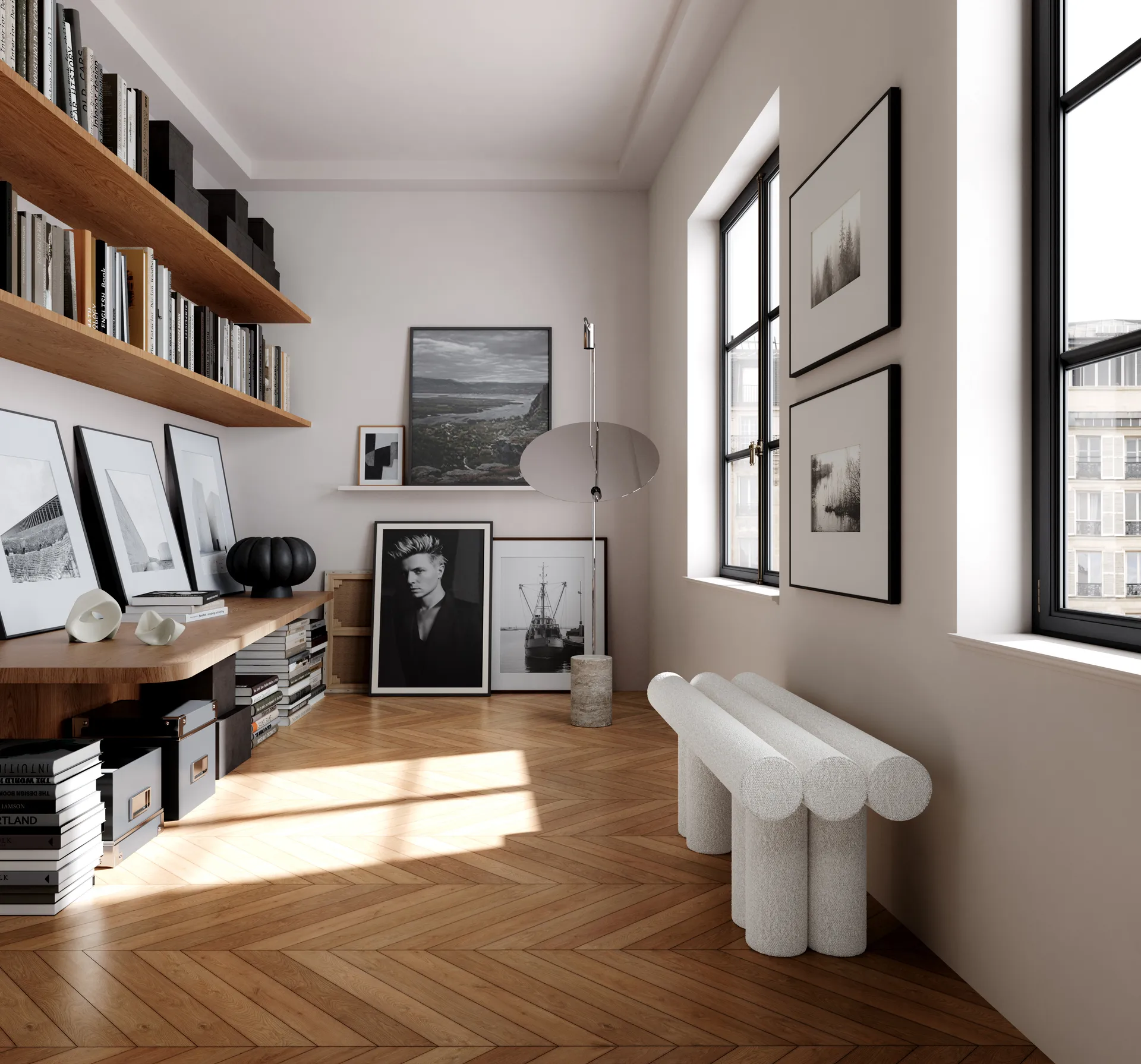 Hiro istuinpenkki, murtovalkoinen 101 Copenhagen