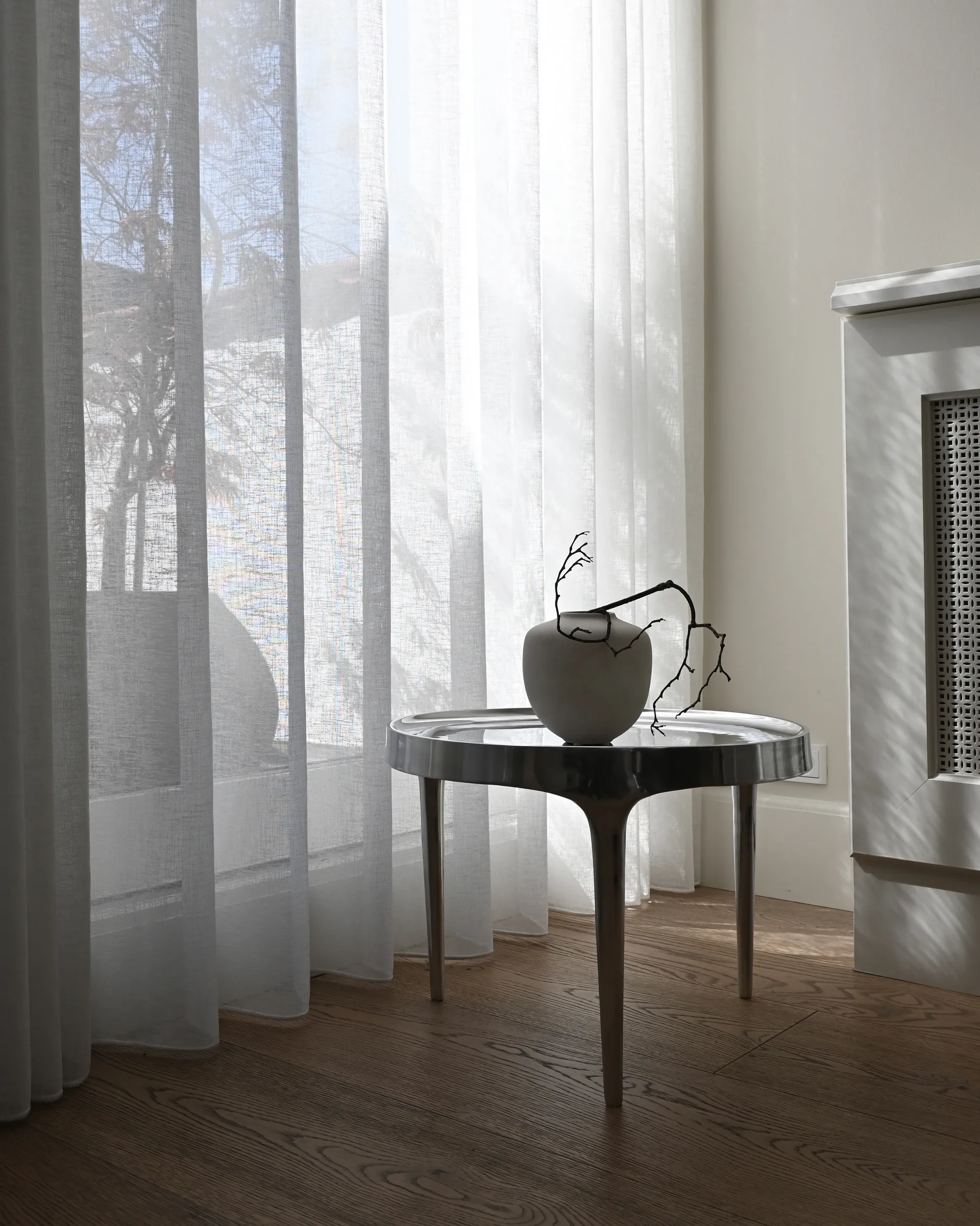 Phantom sivupöytä, Chrome korkea 101 Copenhagen