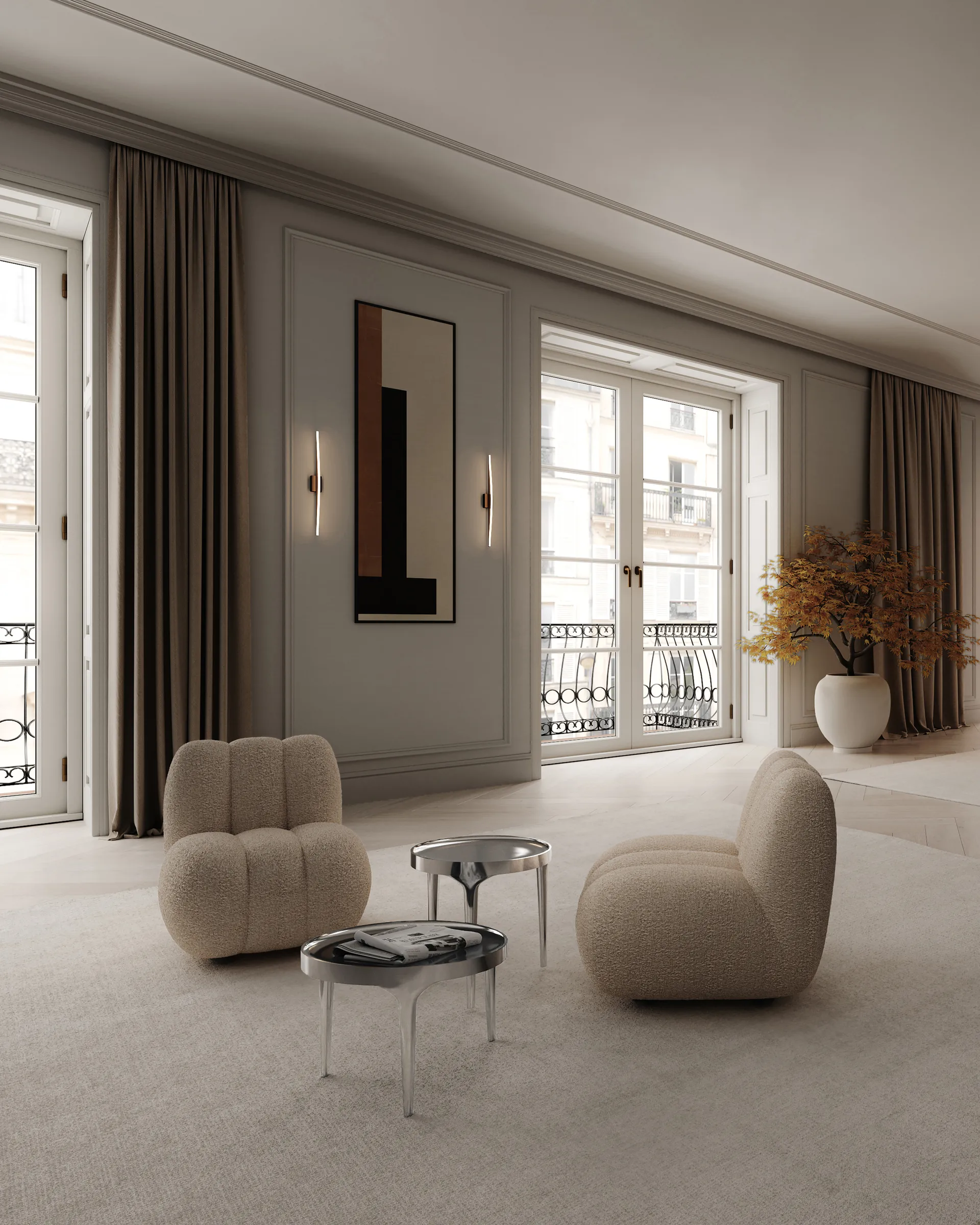 Phantom sivupöytä, Chrome low 101 Copenhagen