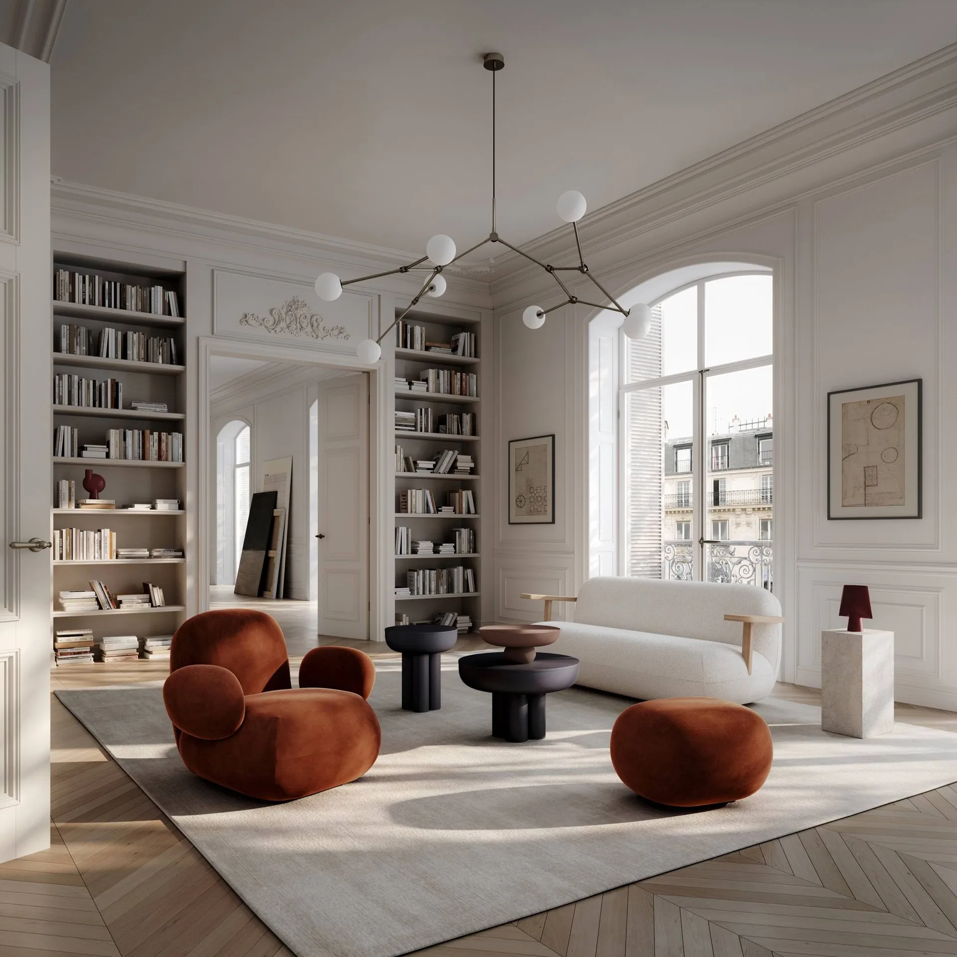 Sphere Bubl maljakko Medio, kastanjanruskea 101 Copenhagen