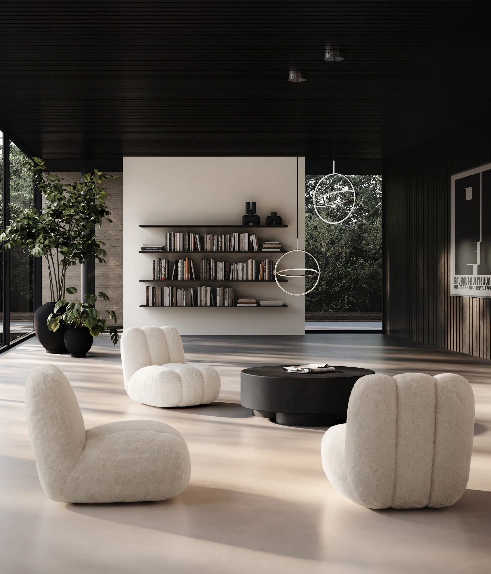 Sunao maljakko medio 30 cm., Musta 101 Copenhagen