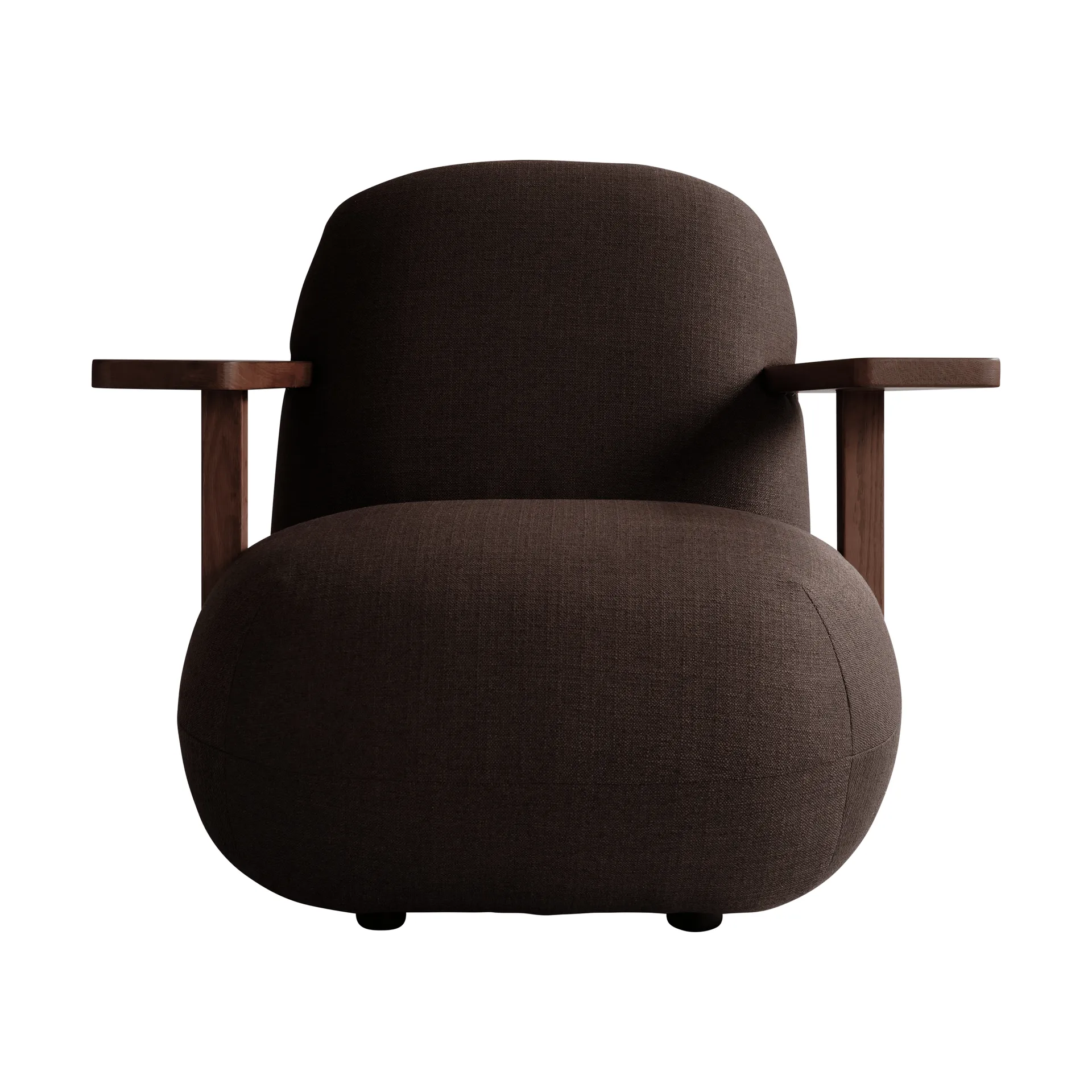 101 Copenhagen Toe chair nojatuoli käsinojilla Classic brown oak-dark brown