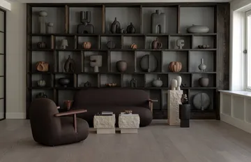 Toe chair nojatuoli käsinojilla - Classic brown oak-dark brown - 101 Copenhagen