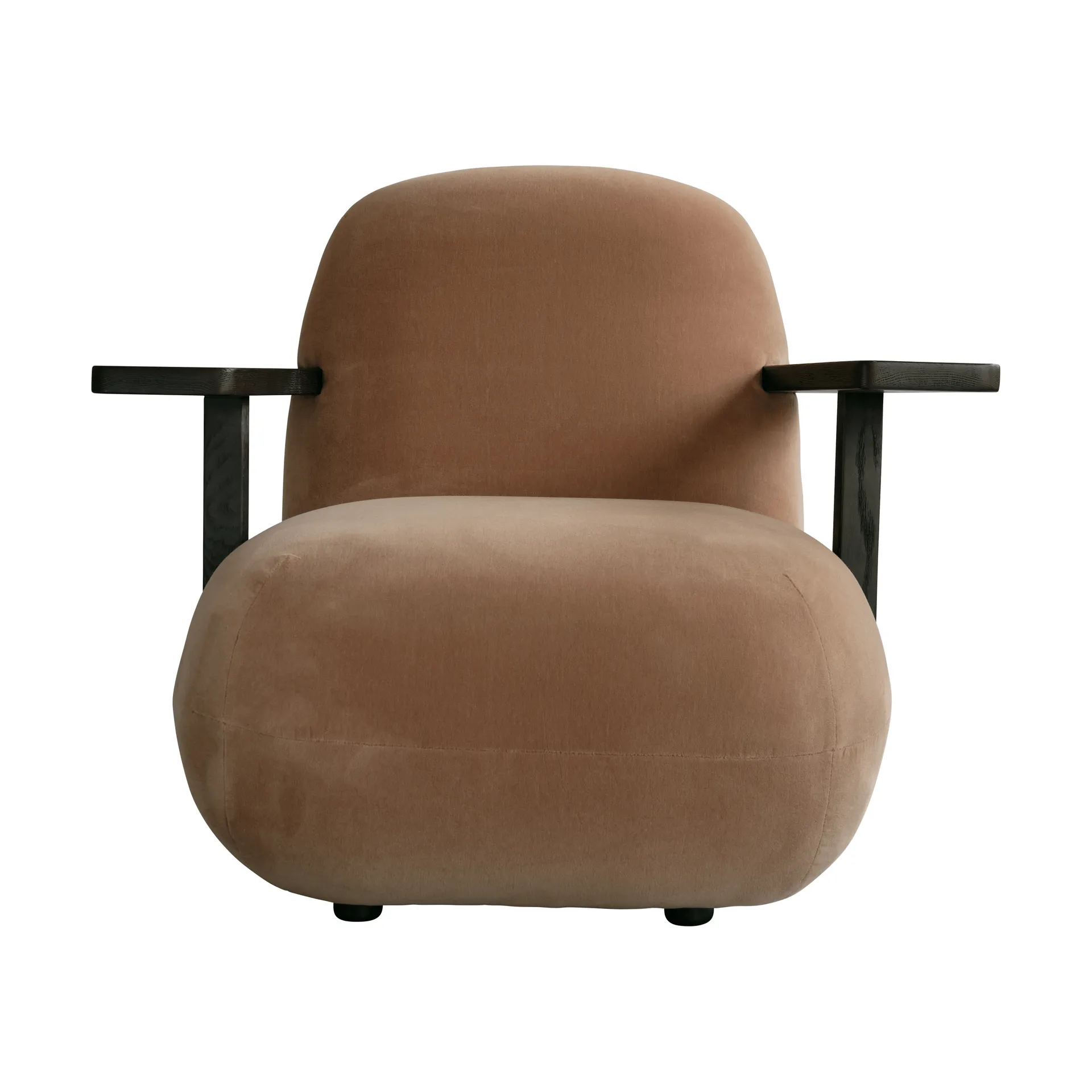 101 Copenhagen Toe chair nojatuoli käsinojilla Coffee musta tammi-aavikko