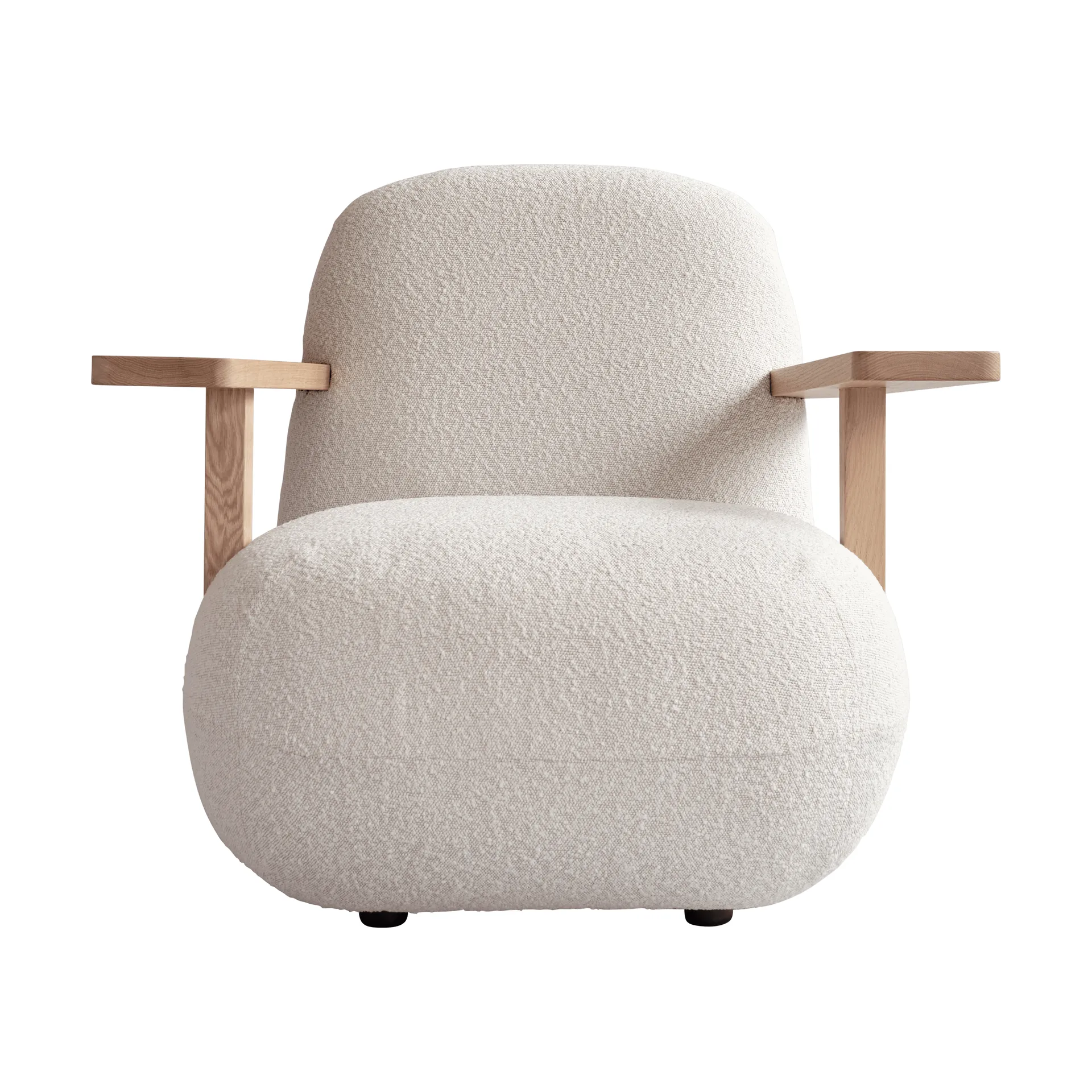 101 Copenhagen Toe chair nojatuoli käsinojilla Natural oak-off white