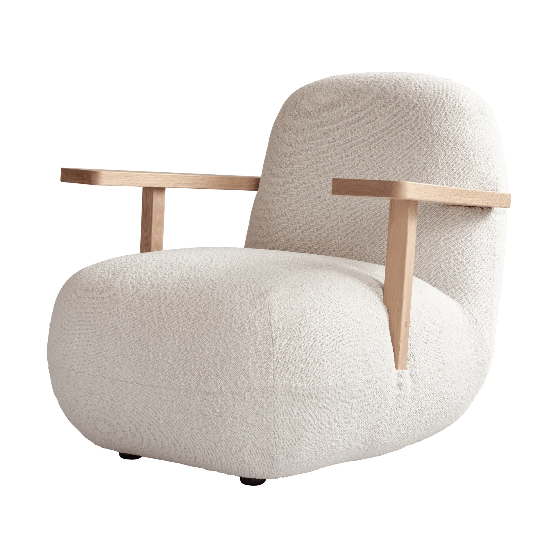 Toe chair nojatuoli käsinojilla, Natural oak-off white 101 Copenhagen