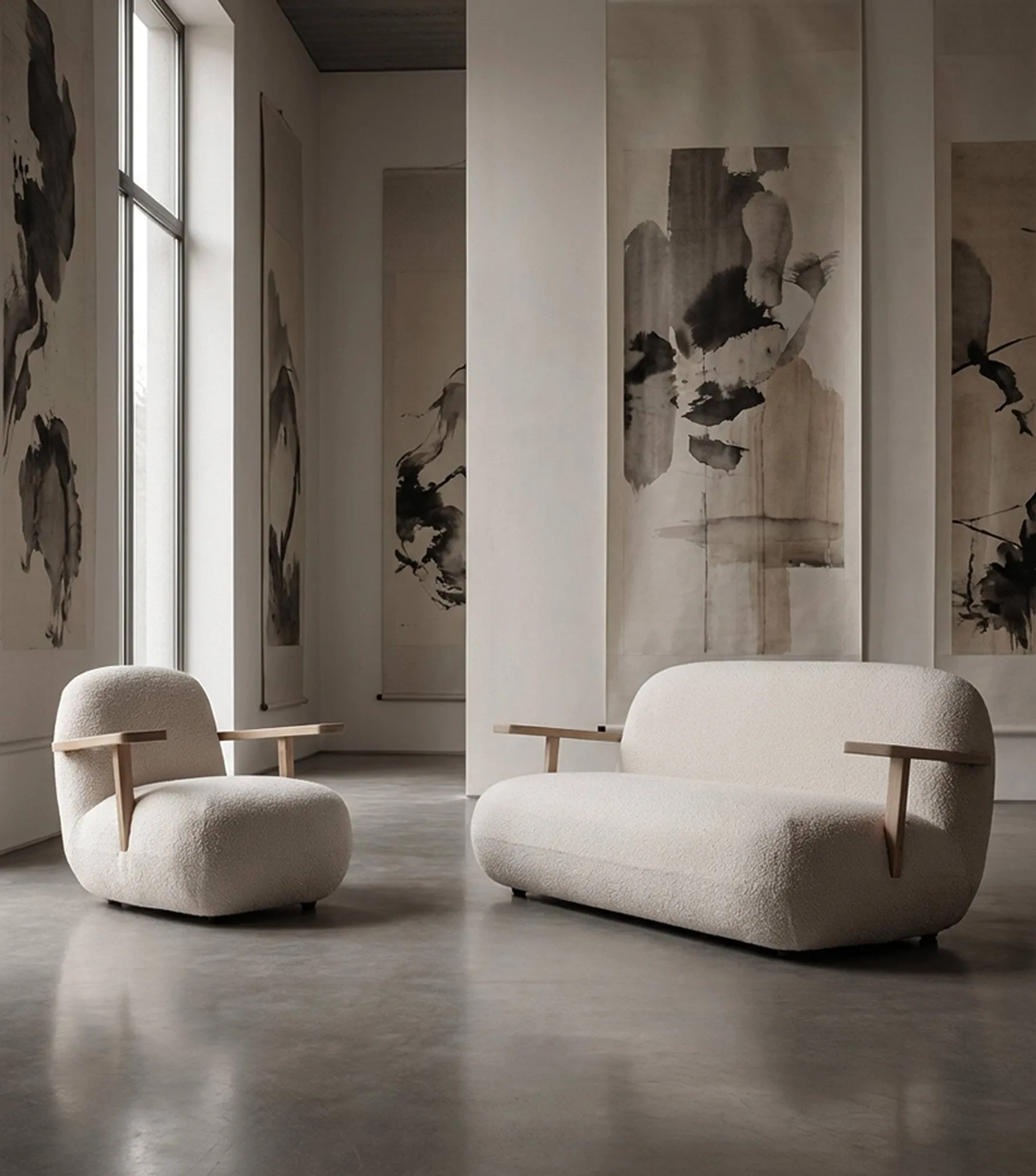 Toe Sofa sohva, Natural oak-off white 101 Copenhagen