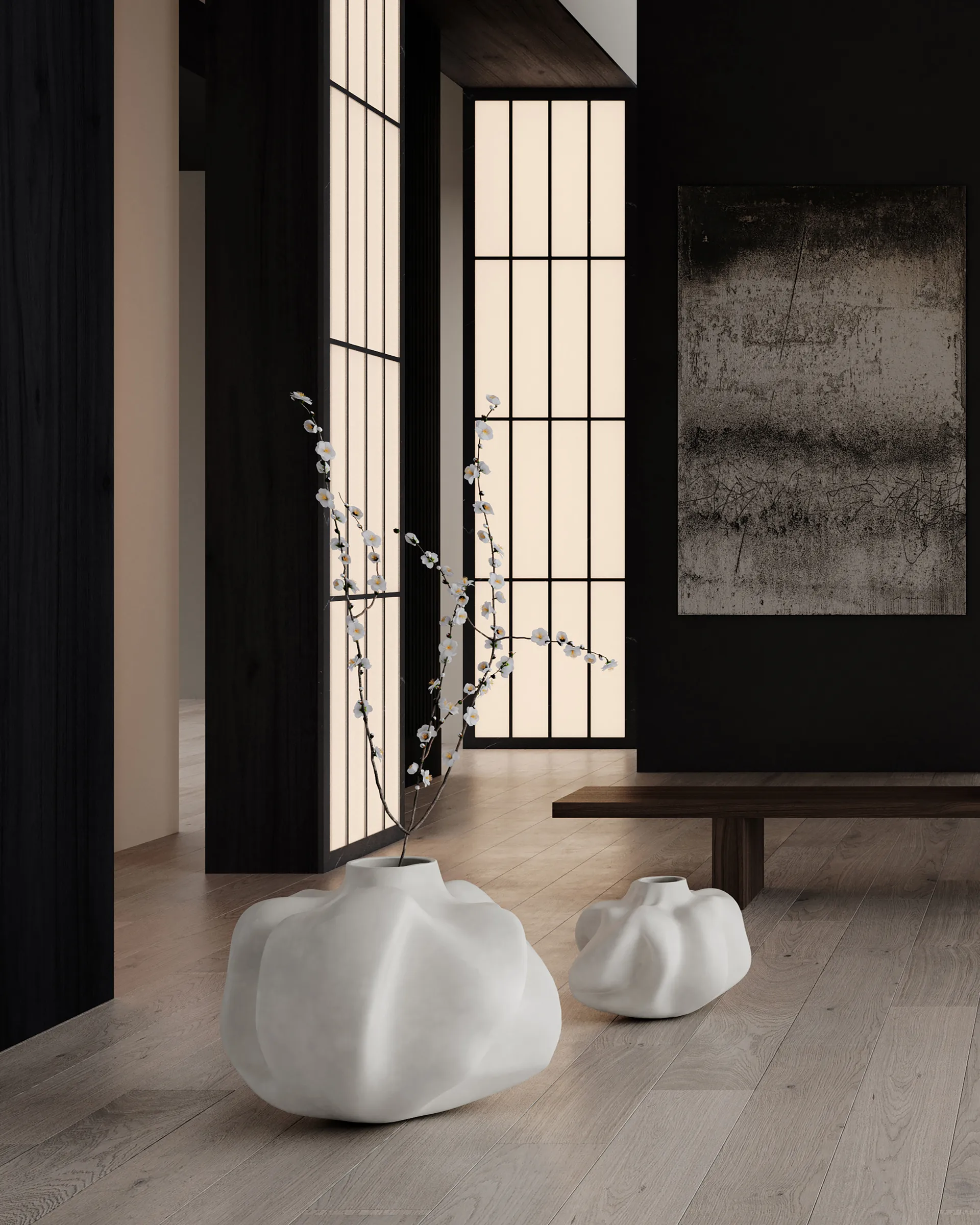 Wabi Medio maljakko 29 cm., Koivu 101 Copenhagen