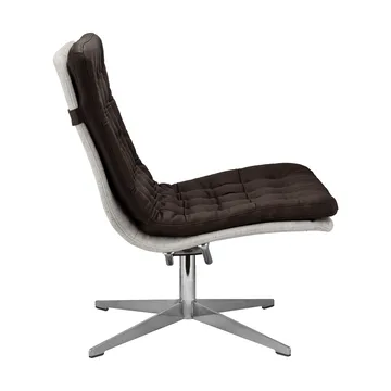 Loholm nojatuoli pyörintoiminnolla - Tummanruskea nahka-Bern Beige 0341 - 1898
