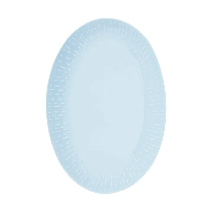 Confetti soikea vati - Aqua, 25,5×36 cm - Aida
