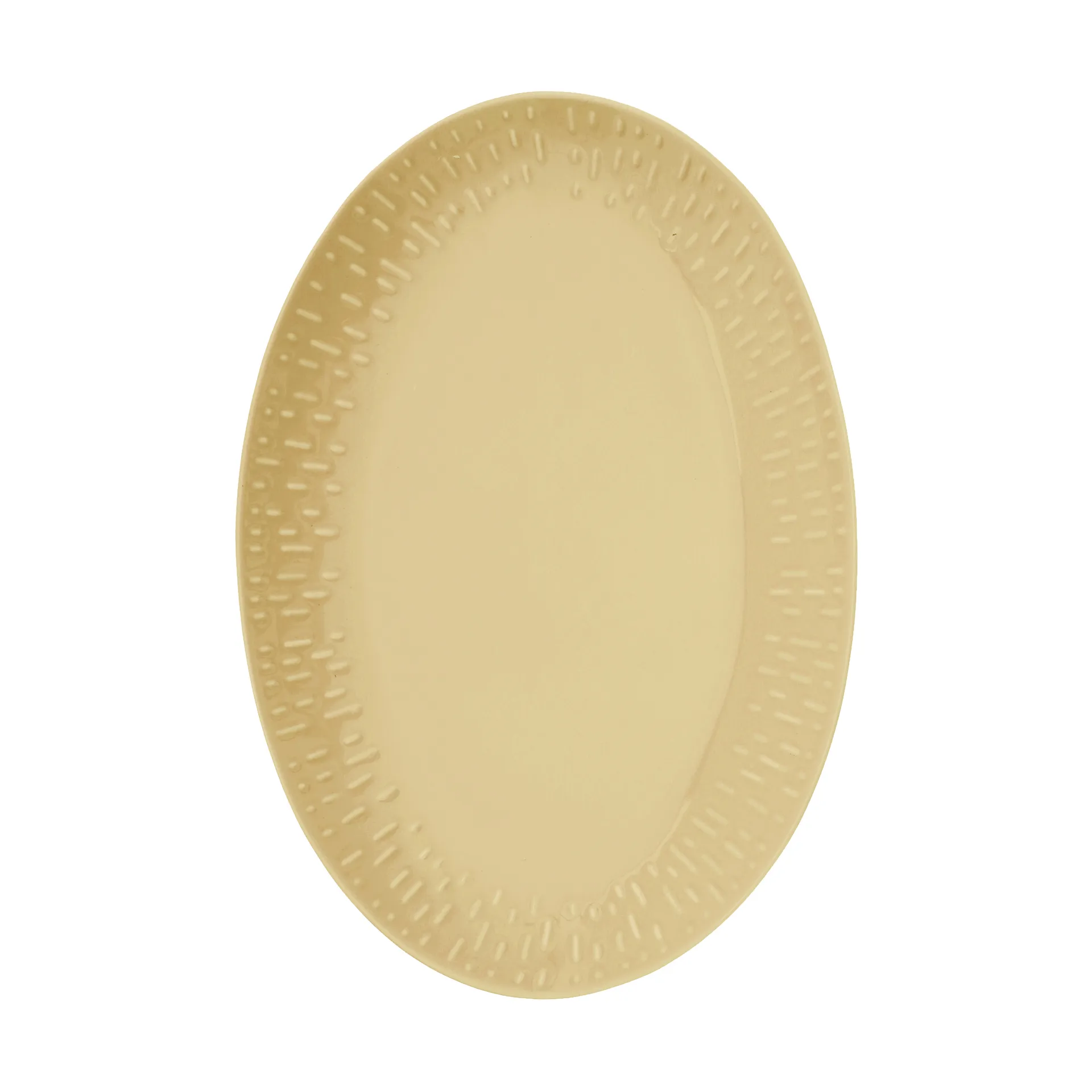 Confetti soikea vati, Mustard, 25,5×36 cm Aida