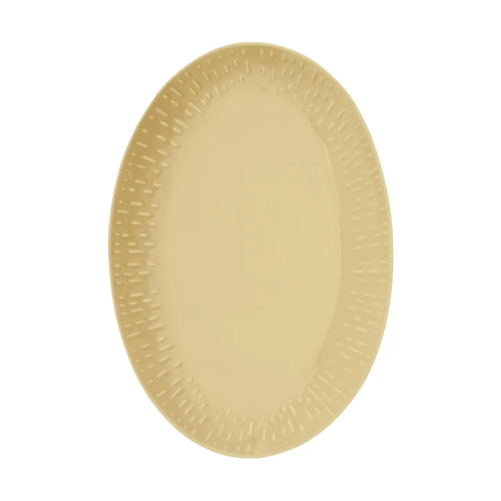 Confetti soikea vati - Mustard, 25,5×36 cm - Aida