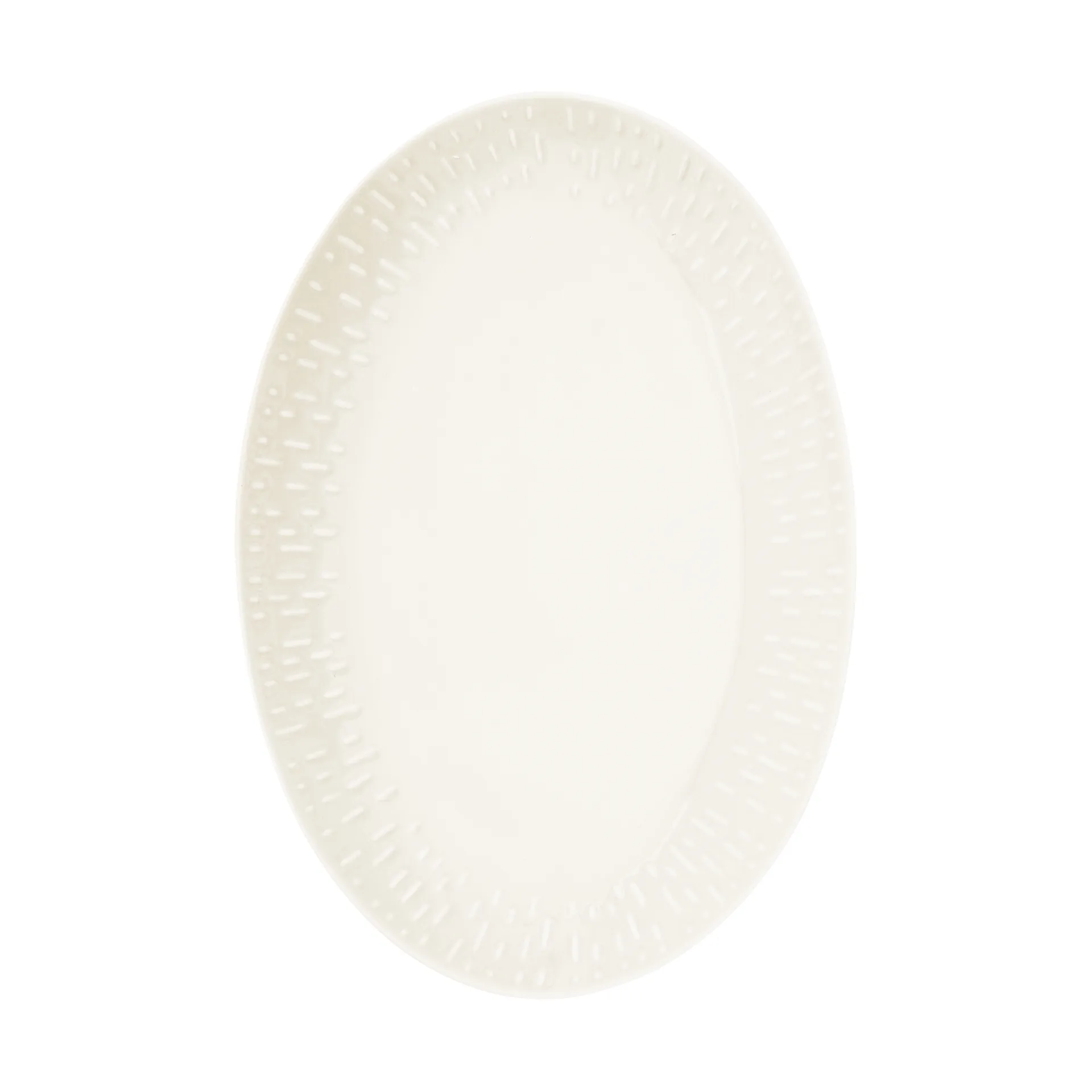 Confetti soikea vati, Vanilla, 25,5×36 cm Aida
