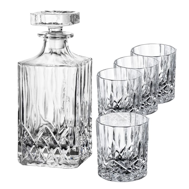 Harvey whiskeyset karahvi ja 4 kpl viskilaseja, Lasit Aida