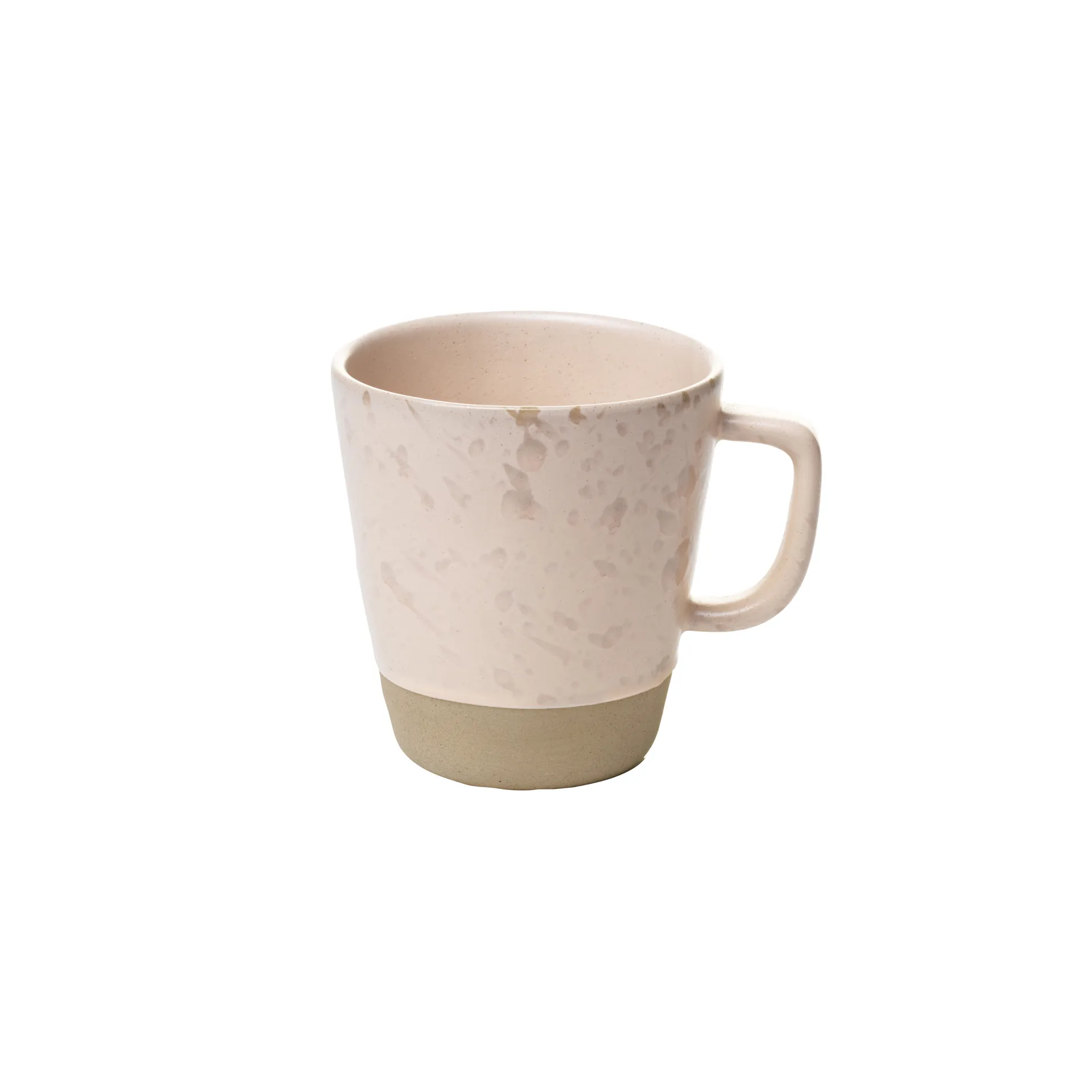 Raw kahvallinen muki, 30 cl, nude pilkullinen Aida