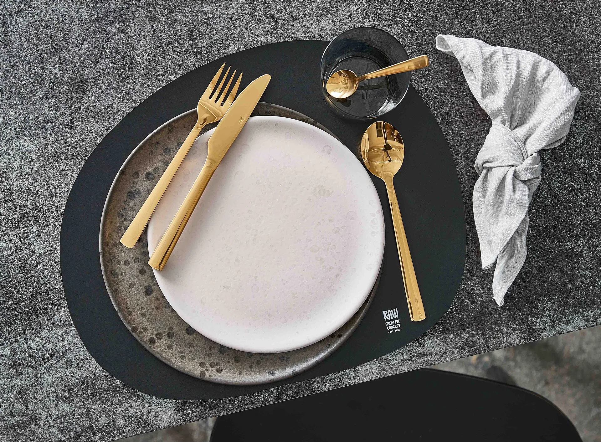 Raw kahvilusikka 4-pakkaus, Kulta Aida