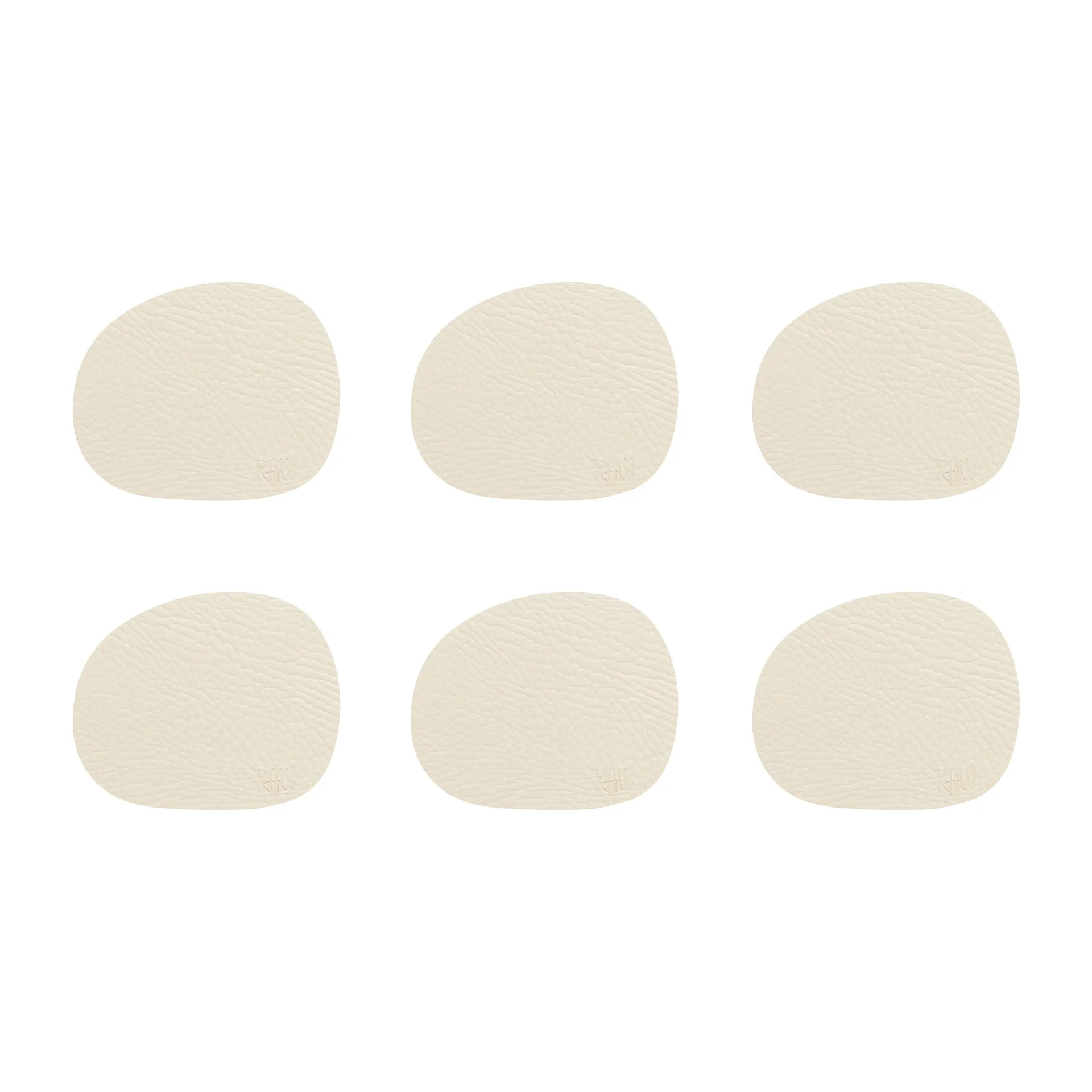 Raw lasinalunen nahka 6-pakkaus, Wam nude (beige) Aida